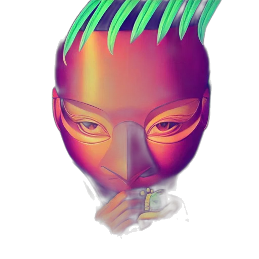 mask, face, robot, creature transparent PNG cut-out