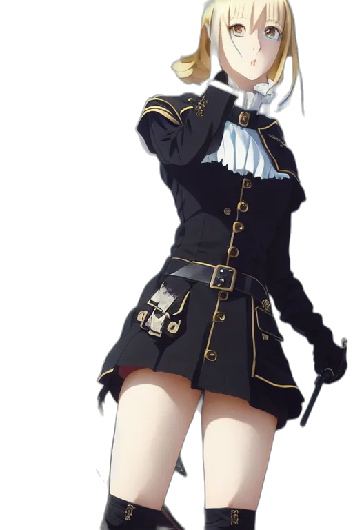 staff, jacket, dress, weapon transparent PNG cut-out