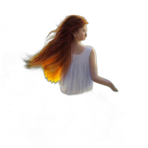 dress, hair, creature, jewelry, photorealistic, concept art, fantasy art, 3d render transparent PNG cut-out