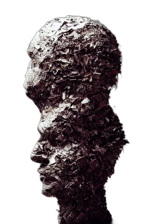 mask, face, hair, crown, photorealistic, concept art, 3d render, comic book art transparent PNG cut-out