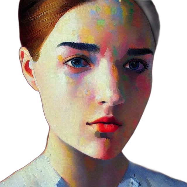 face, robot, mask, crown, photorealistic, oil painting, 3d render, pixel art transparent PNG cut-out