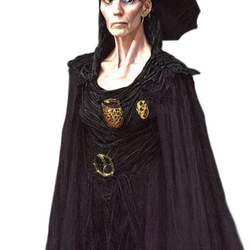 dress, jewelry, staff, crown transparent PNG cut-out