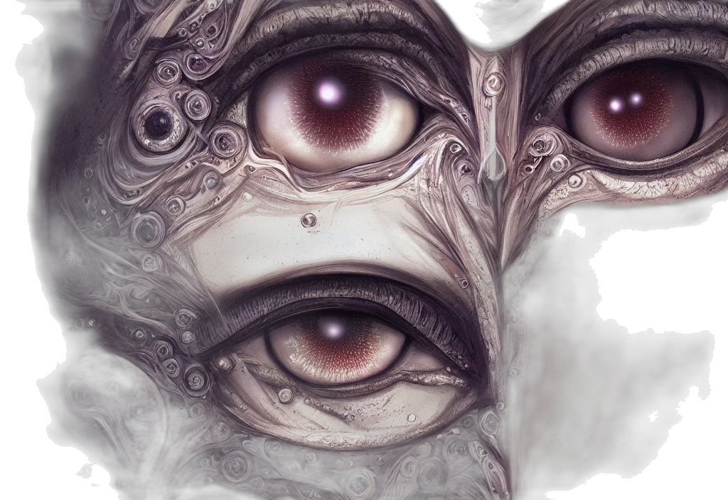 mask, face, creature, concept art transparent PNG cut-out