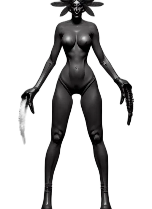creature, staff, weapon, animal, concept art, fantasy art, 3d render, comic book art transparent PNG cut-out