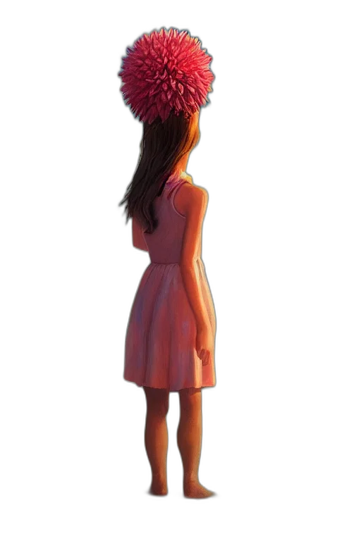 dress, hat, crown, flower, 3d render, concept art, photorealistic, fantasy art transparent PNG cut-out
