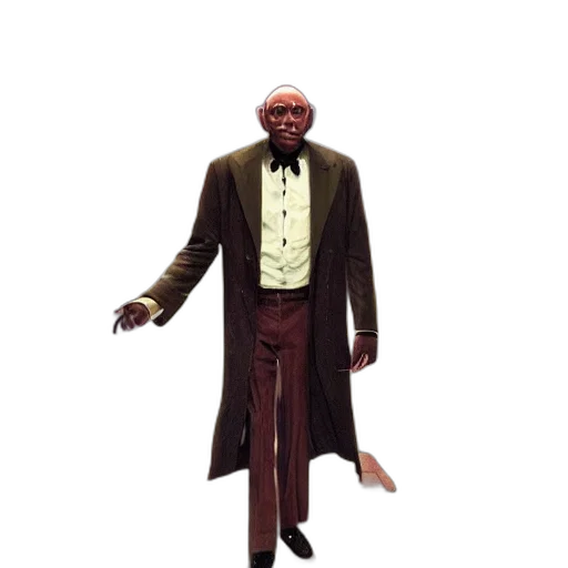 jacket, staff, creature, animal transparent PNG cut-out