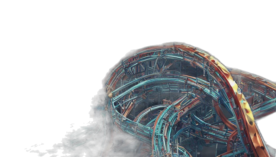 robot, hair, mask, car, concept art, 3d render, cyberpunk, photorealistic transparent PNG cut-out