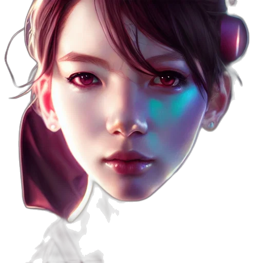 robot, face, mask, cyberpunk transparent PNG cut-out
