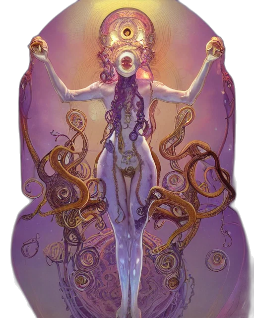 dress, creature, concept art, fantasy art, comic book art, watercolor, underwater, pastel transparent PNG cut-out
