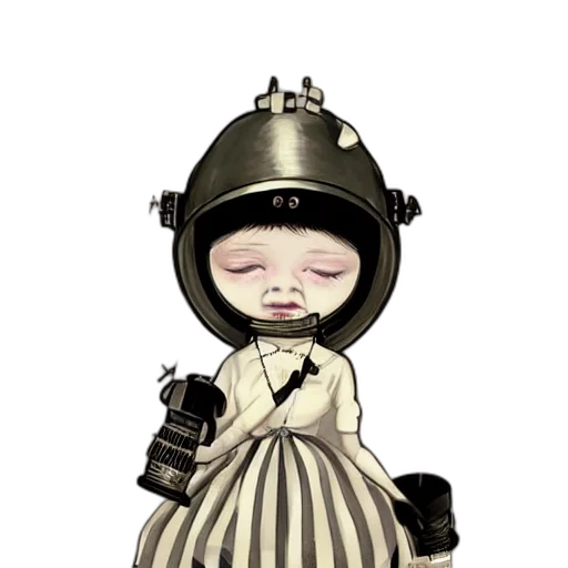 dress, staff, weapon, concept art, fantasy art, cartoon, pixel art, monochrome transparent PNG cut-out