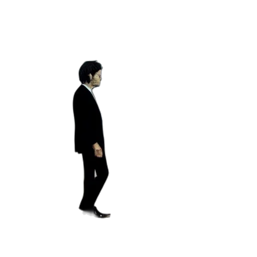staff, jacket, robot, pixel art transparent PNG cut-out
