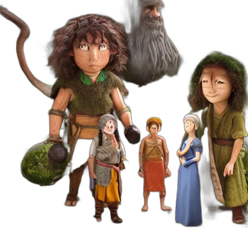 concept art, fantasy art, 3d render, comic book art, earth tones, young, shaman, old transparent PNG cut-out