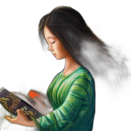 hair, dragon, dress, face, fantasy art, photorealistic, oil painting, concept art transparent PNG cut-out