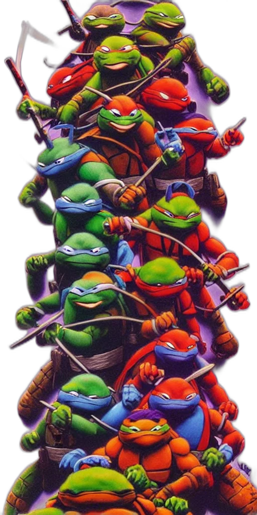 staff, concept art, comic book art, akatsuki, teenage, mutant, ninja, turtles transparent PNG cut-out