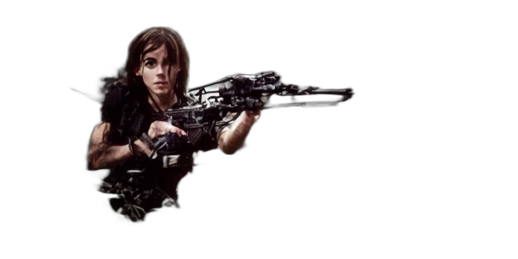 weapon, concept art, photorealistic, comic book art, cyberpunk, film, still, extreme transparent PNG cut-out