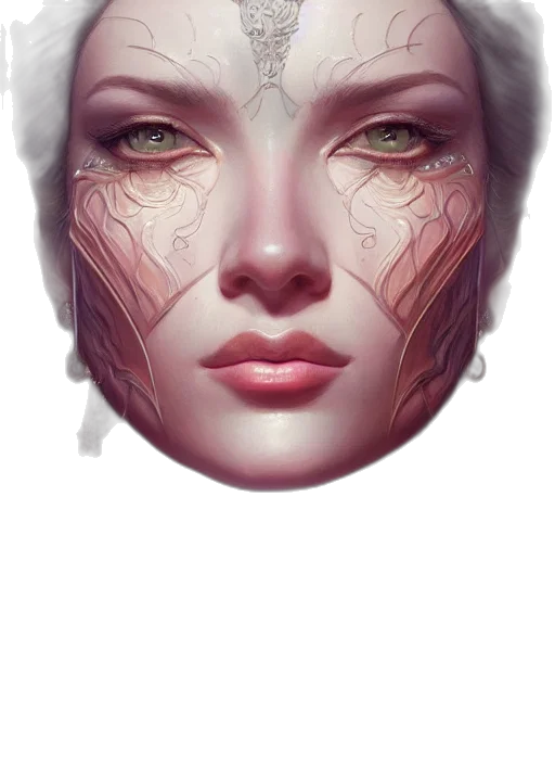 face, mask, robot, creature transparent PNG cut-out
