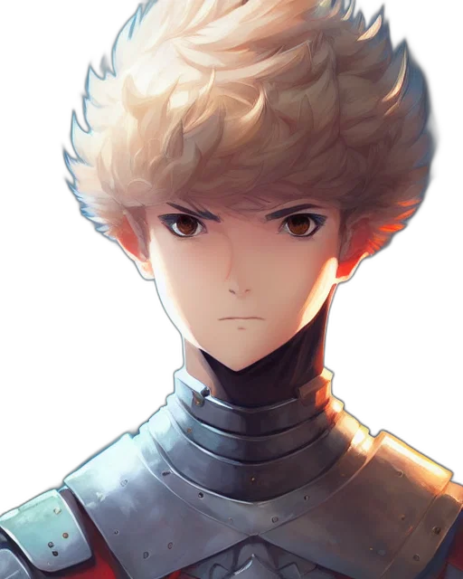 face, crown, hair, robot, anime, fantasy art, pixel art, concept art transparent PNG cut-out