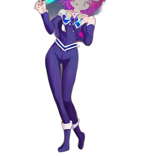 jacket, staff, concept art, anime transparent PNG cut-out