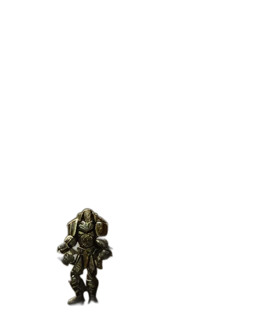 robot, weapon, creature, staff, pixel art, concept art, 3d render, fantasy art transparent PNG cut-out
