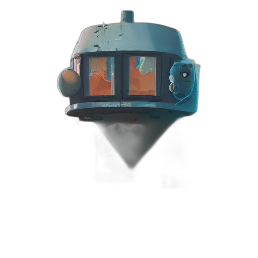 robot, mask, face, hat, 3d render, concept art, photorealistic, vaporwave transparent PNG cut-out