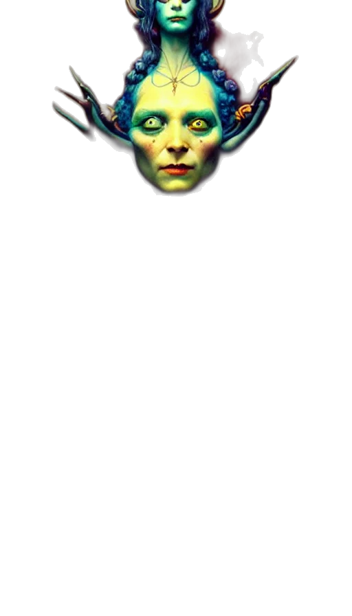 face, mask, creature, staff, pixel art, concept art, fantasy art, 3d render transparent PNG cut-out
