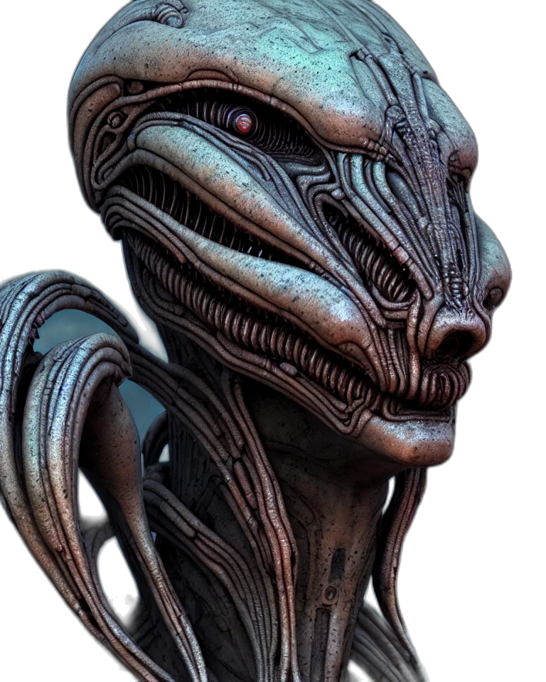 mask, creature, staff, face, concept art, 3d render, fantasy art, photorealistic transparent PNG cut-out