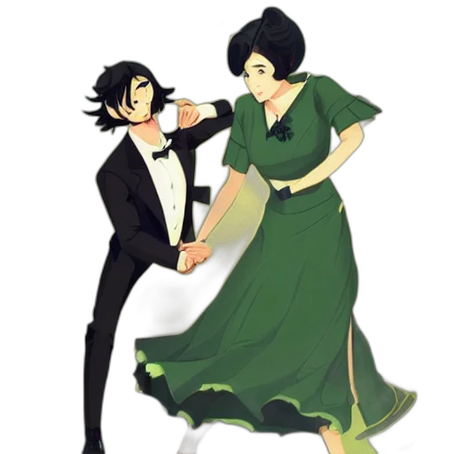 dress, concept art, watercolor, cartoon transparent PNG cut-out