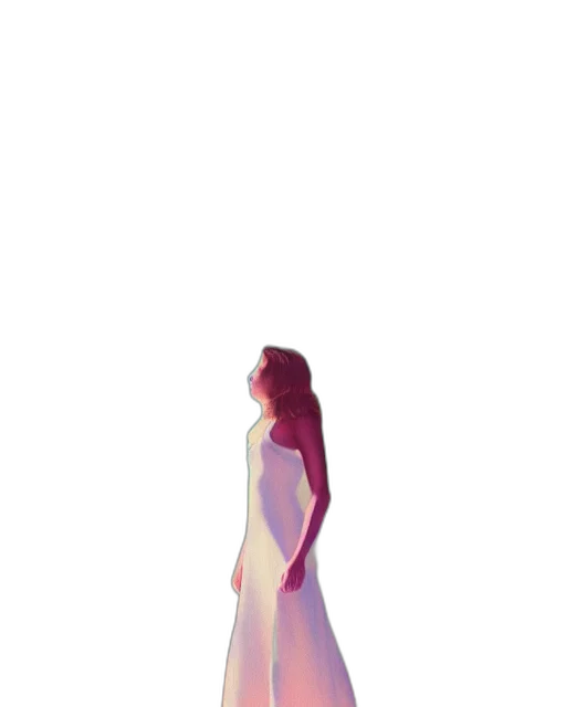 dress, bottle, creature, hair transparent PNG cut-out