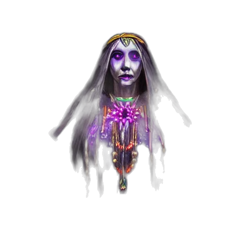 jewelry, mask, staff, face, concept art, fantasy art, pixel art, 3d render transparent PNG cut-out