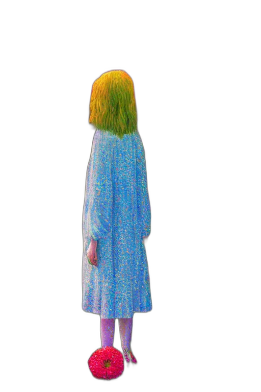 dress, hair, jacket, creature transparent PNG cut-out