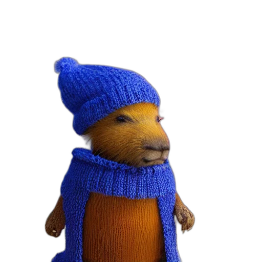 hat, animal, staff, creature transparent PNG cut-out