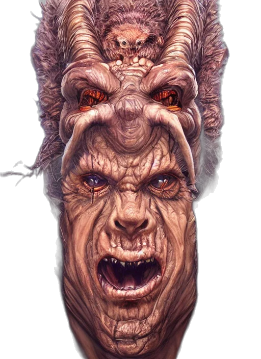 face, creature, mask, animal, concept art, photorealistic, fantasy art, comic book art transparent PNG cut-out