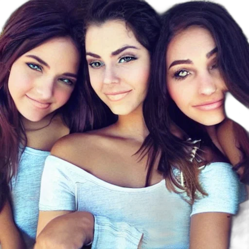 photorealistic, cartoon, pastel, beautiful, girls transparent PNG cut-out