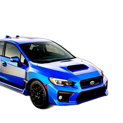 car, 3d render, photorealistic, wrx transparent PNG cut-out