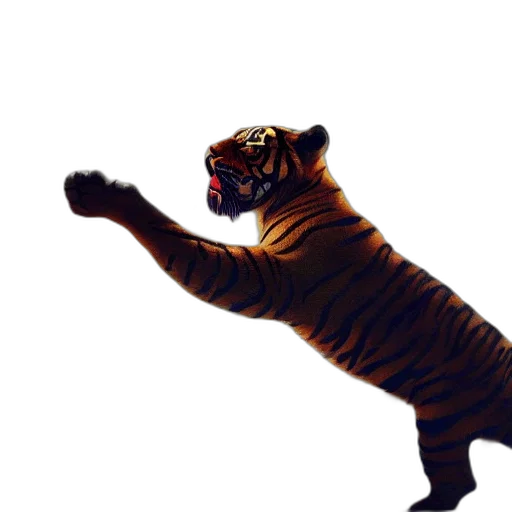 animal, creature, 3d render, photorealistic transparent PNG cut-out