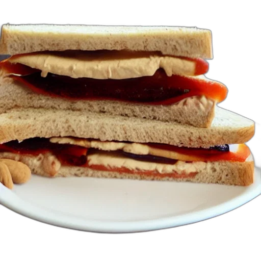 food, animal, crown, weapon, photorealistic, 3d render, peanut, butter transparent PNG cut-out