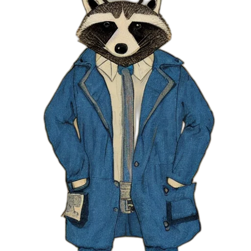 jacket, concept art, 3d render, watercolor, cartoon, blue, monochrome, anthropomorphic transparent PNG cut-out