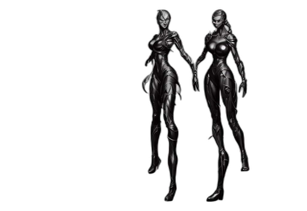 robot, dress, concept art, comic book art transparent PNG cut-out