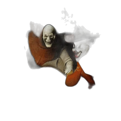 mask, creature, face, staff, concept art, fantasy art, comic book art, photorealistic transparent PNG cut-out