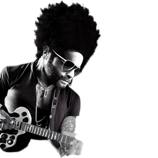 lenny, kravitz, playing, smash transparent PNG cut-out