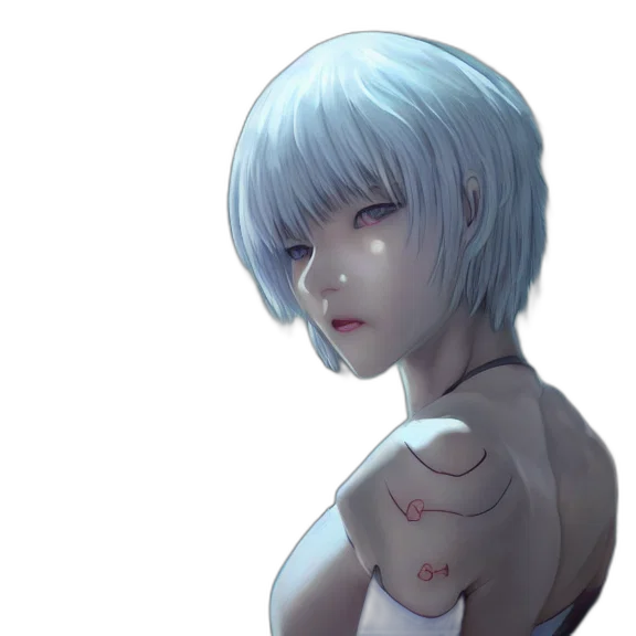 robot, face, creature, mask, cyberpunk, concept art, fantasy art, anime transparent PNG cut-out