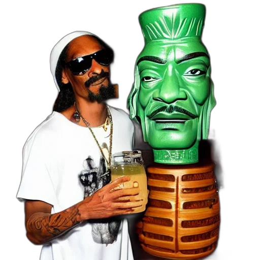 bottle, snoop, dogg, trader, vic, bar, holding, tiki transparent PNG cut-out