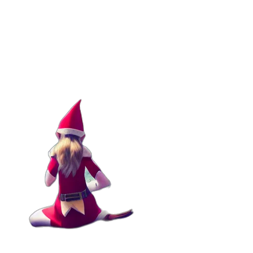 staff, hat, dress, creature transparent PNG cut-out