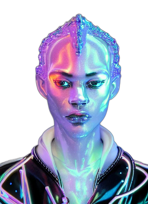 robot, face, jacket, mask transparent PNG cut-out