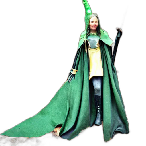 staff, dress, sword, dragon transparent PNG cut-out