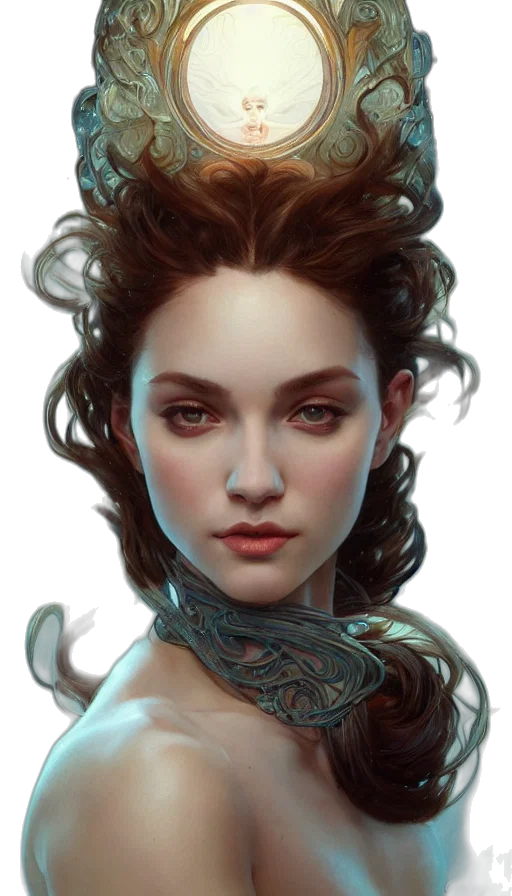face, dragon, crown, jewelry transparent PNG cut-out