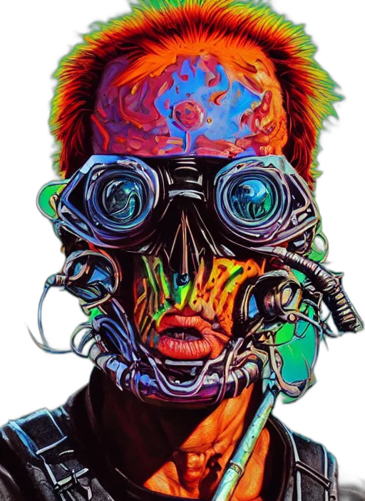 mask, face, jacket, robot transparent PNG cut-out