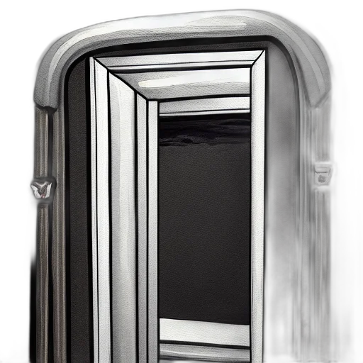 furniture, face, dress, robot, 3d render, photorealistic, concept art, outer space transparent PNG cut-out
