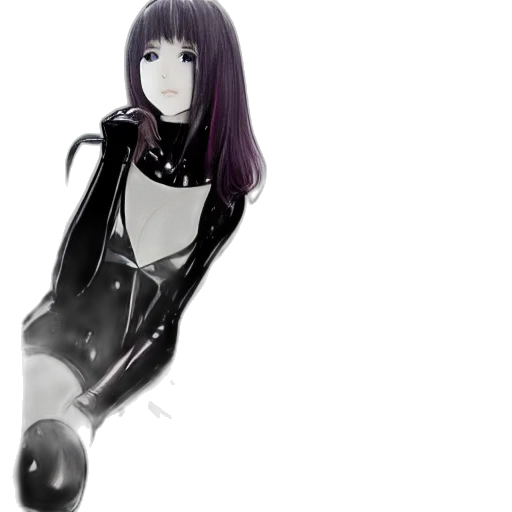 robot, jacket, dress, weapon, anime, fantasy art, 3d render, concept art transparent PNG cut-out