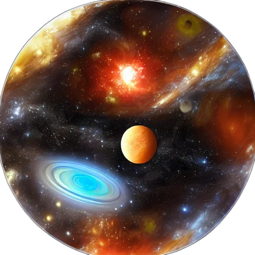 jewelry, fantasy art, concept art, photorealistic, outer space, space, universe transparent PNG cut-out